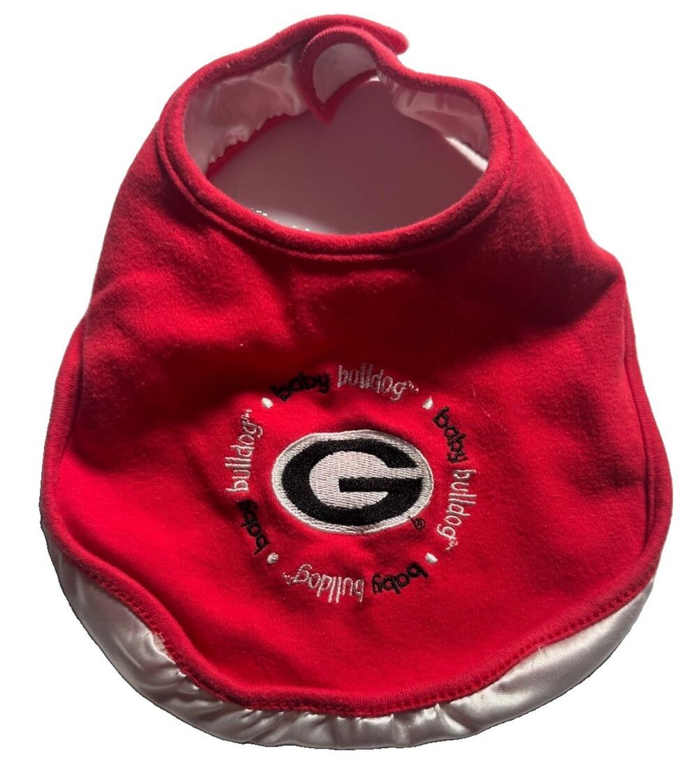 Baby Fanatic Georgia Bulldogs Baby Bib UGA Red White NCAA